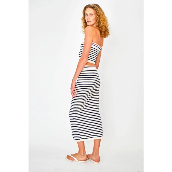 Kule Dee Knit Skirt in Navy Stripe SZ XS - Picture 4 of 5